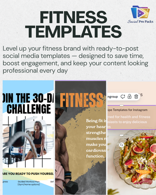 Fitness Social Media Templates for Trainers & Coaches
